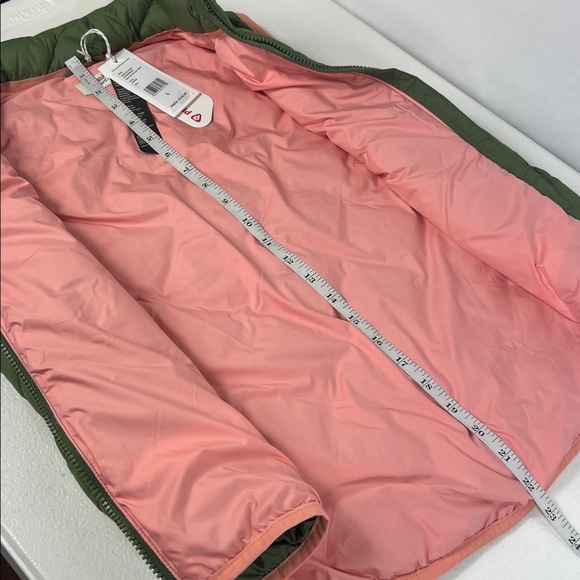 Vineyard Vines Sz L Quilted Vest Performance Green & Peach NWT - Picture 7 of 10